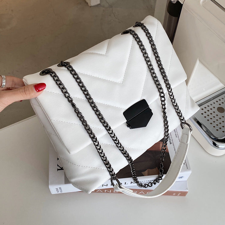 Web Celebrity Texture Casual Shoulder Slung Bag