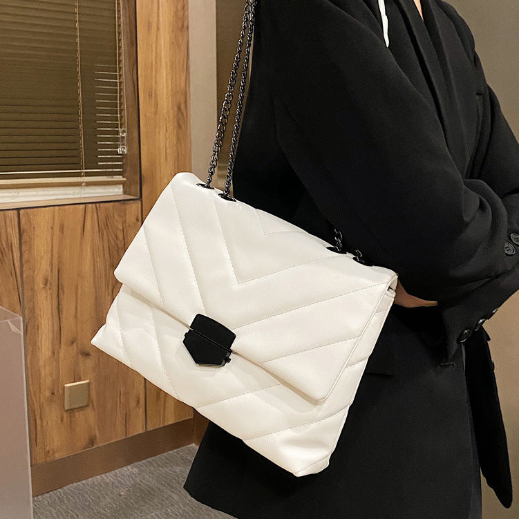 Web Celebrity Texture Casual Shoulder Slung Bag