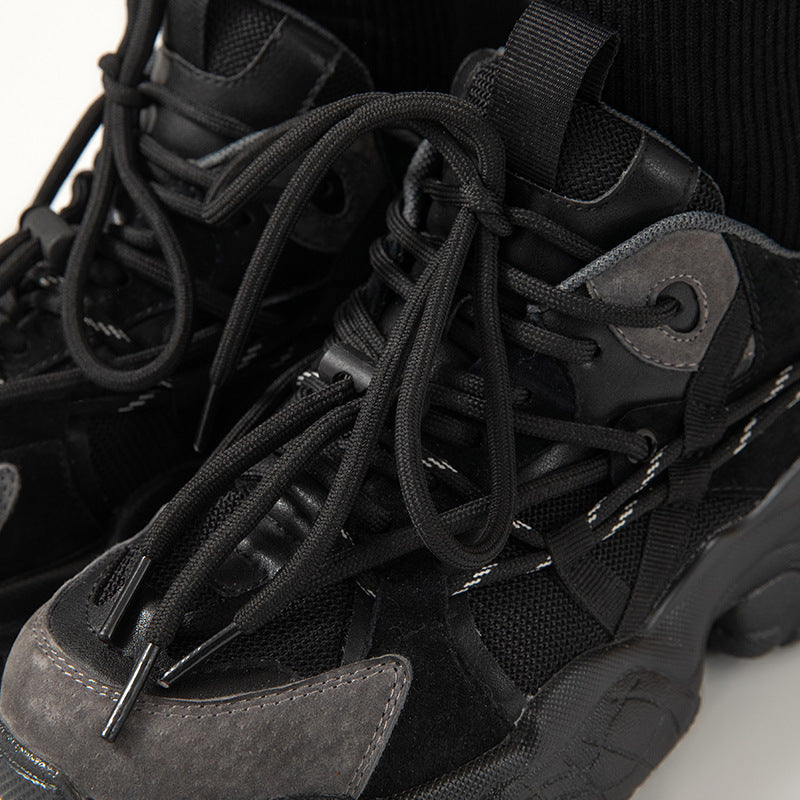 Sports Shoes Women Ins Korean Thick Bottom Trendy Net Red Casual Shoes Single Shoes