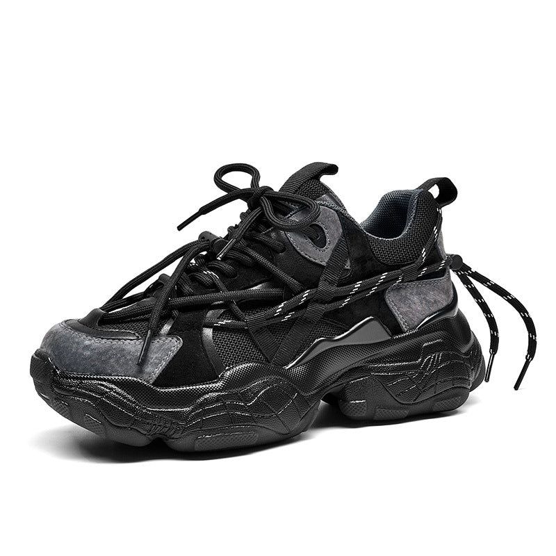 Sports Shoes Women Ins Korean Thick Bottom Trendy Net Red Casual Shoes Single Shoes