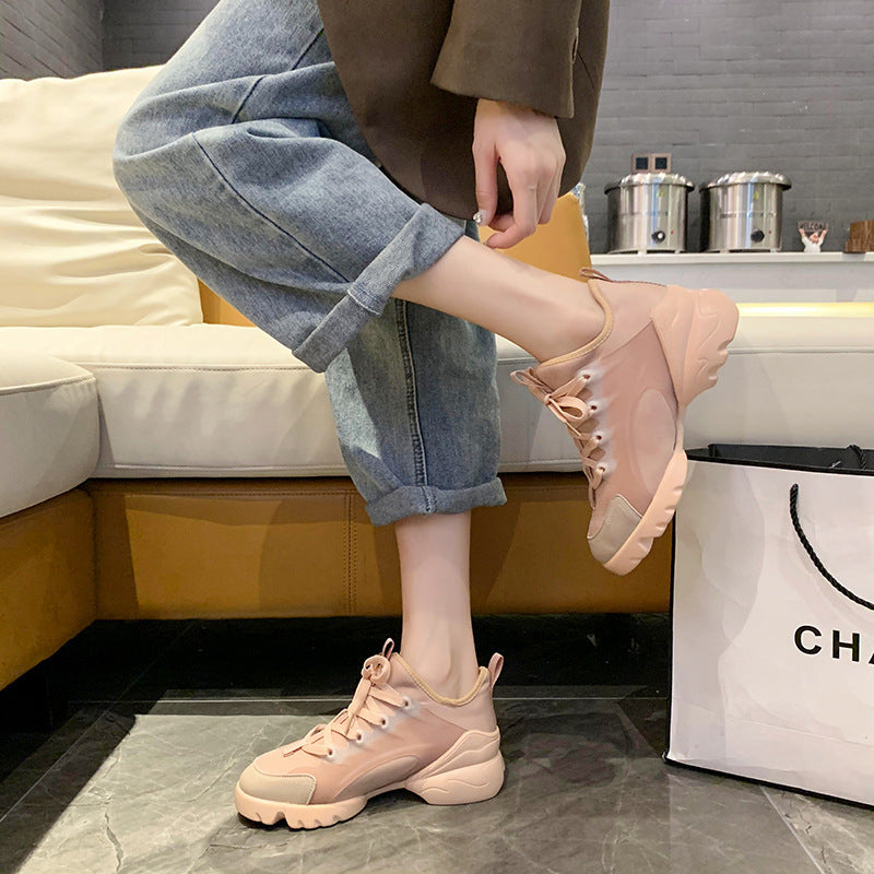 Black Samurai Sneakers Women Korean Style Platform Women's Shoes