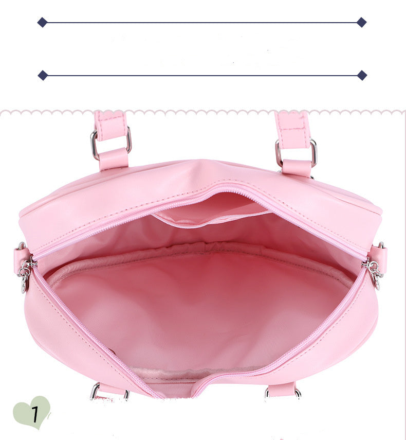 Women’s Love Hand Shoulder Bag – Small Pancake Style Messenger Bag