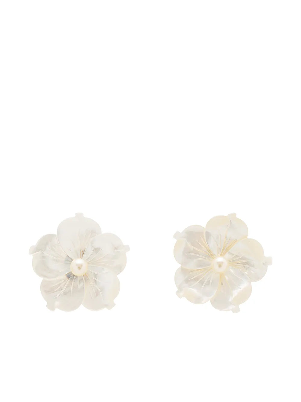 Jennifer Behr mother of pearl flower stud earrings