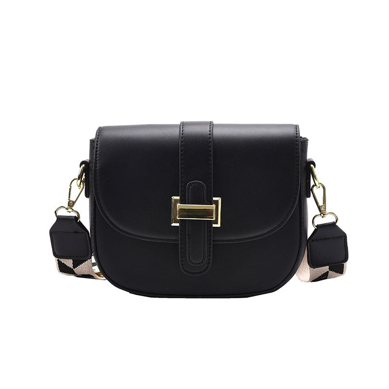 Classic Fashion Saddle Bag | Simple Design Versatile Shoulder Purse