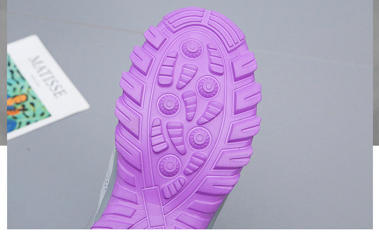 Flat Women's Shoes Autumn And Winter Leather Sneakers Women