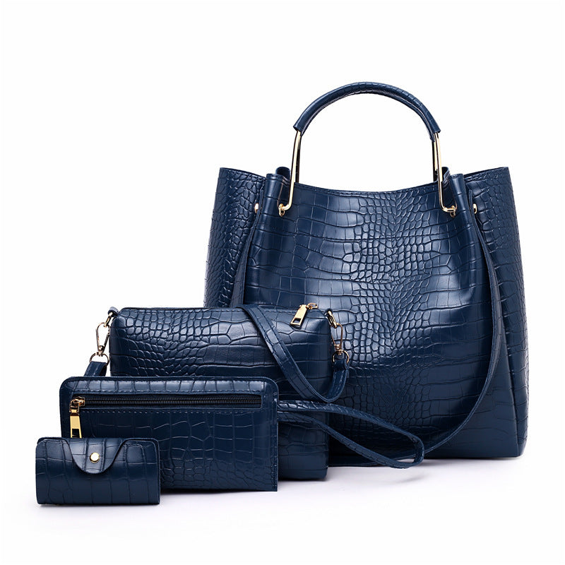 Picture-In-The-Mother Bag Four-Piece Pattern One-Shoulder Messenger Bag Handbag