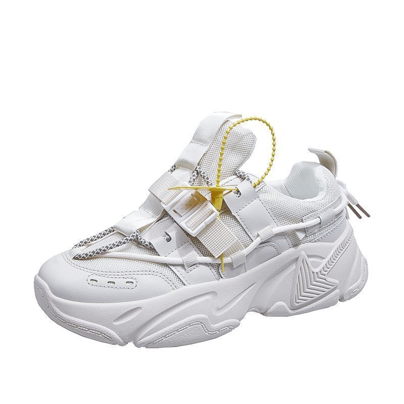 Women's Shoes, Sports And Leisure, Thick-soled Sponge Cake, Color Matching Buckle, Old Shoes, Women