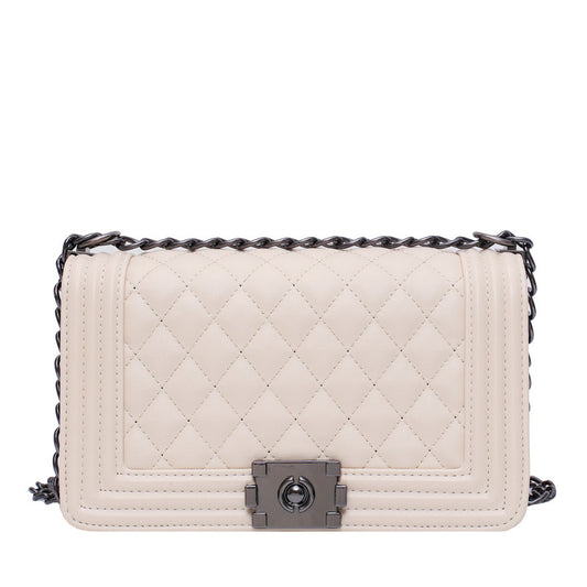 Women's PU Embroidered Thread Small Square Bag – New Style Shoulder & Messenger Bag