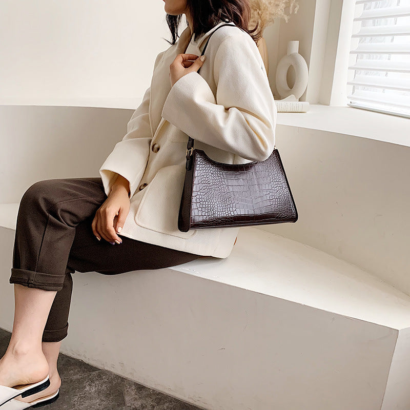 Stylish Pattern Shoulder Bag for Women | Winter Fashion Diagonal Crossbody