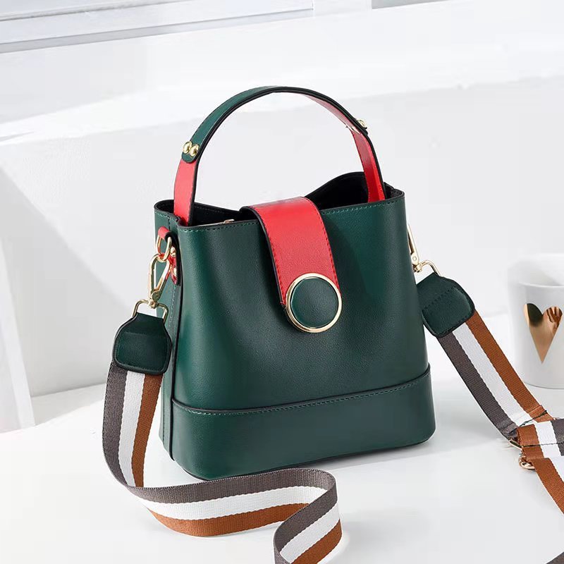 Korean Fashion Large Capacity Bucket Bag – Retro One Shoulder Messenger Handbag