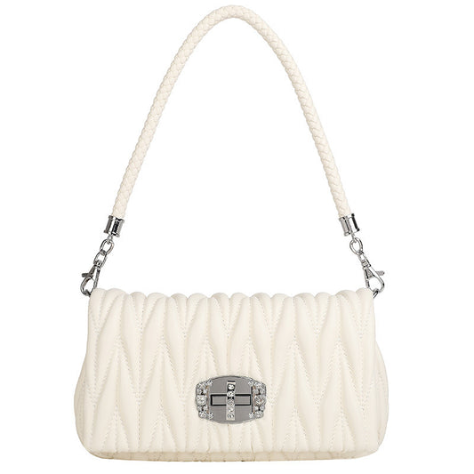 Luxury Genuine Leather Armpit Bag for Women | Trendy Chain One-Shoulder Messenger Bag