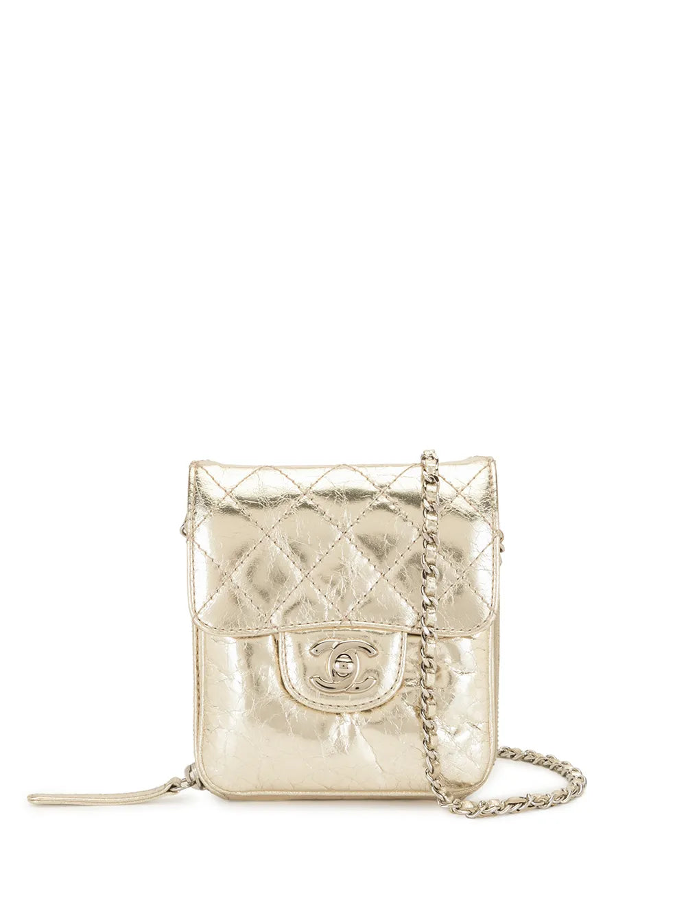 CHANEL 2012 2013 diamond quilted CC crossbody bag