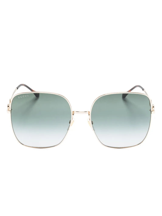 Gucci Eyewear Horsebit detail square frame sunglasses