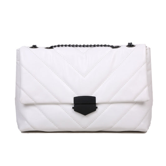 Korean Style Rhombus Chain Shoulder Messenger Bag for Women