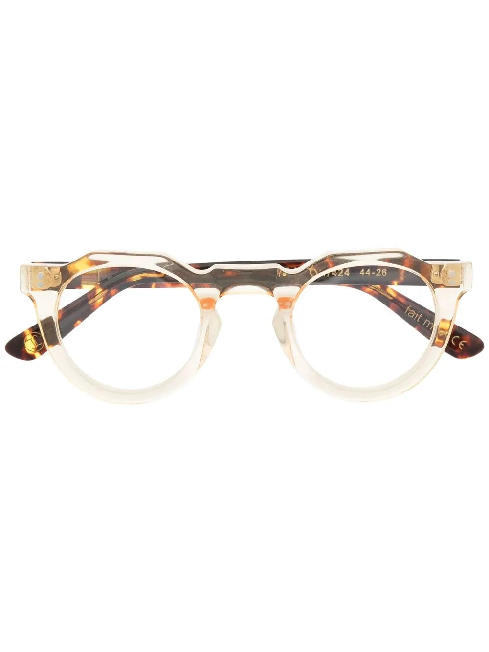Lesca Pica round frame glasses