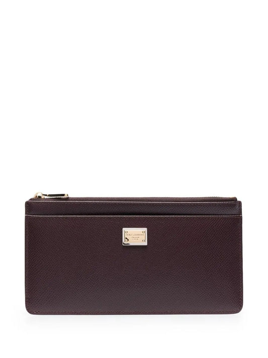 Dolce & Gabbana logo tag zip up card holder