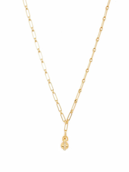 Missoma Aegis chain pavé sphere pendant necklace