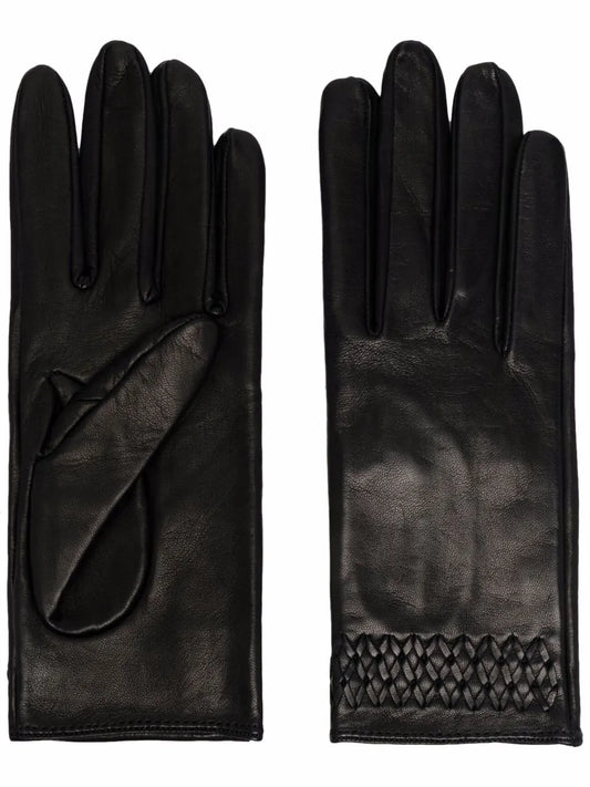 Manokhi embroidered detail leather gloves