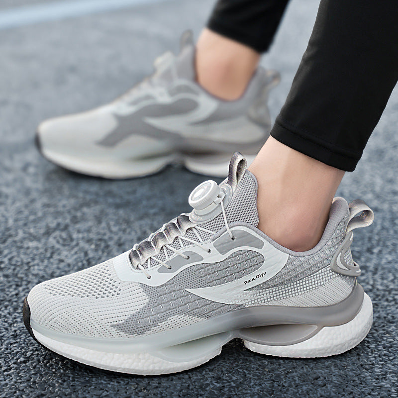 Adjustable Rotating Button Sports Shoes – Teen Running Sneakers