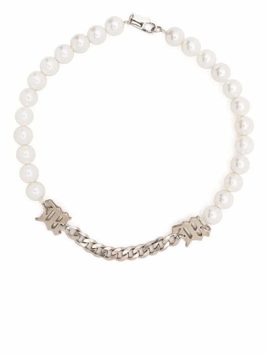 MISBHV M beaded necklace