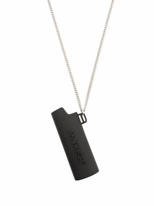 AMBUSH logo lighter case pendant necklace