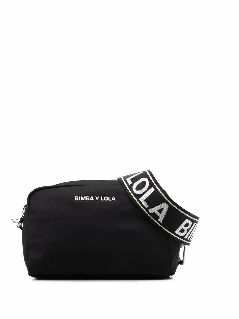 Bimba y Lola small logo plaque shoulder bag