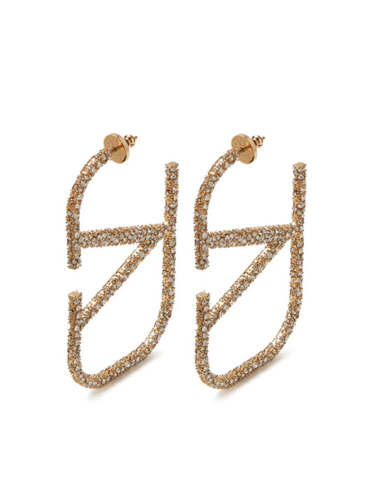 Valentino Garavani VLogo Signature crystal embellished earrings