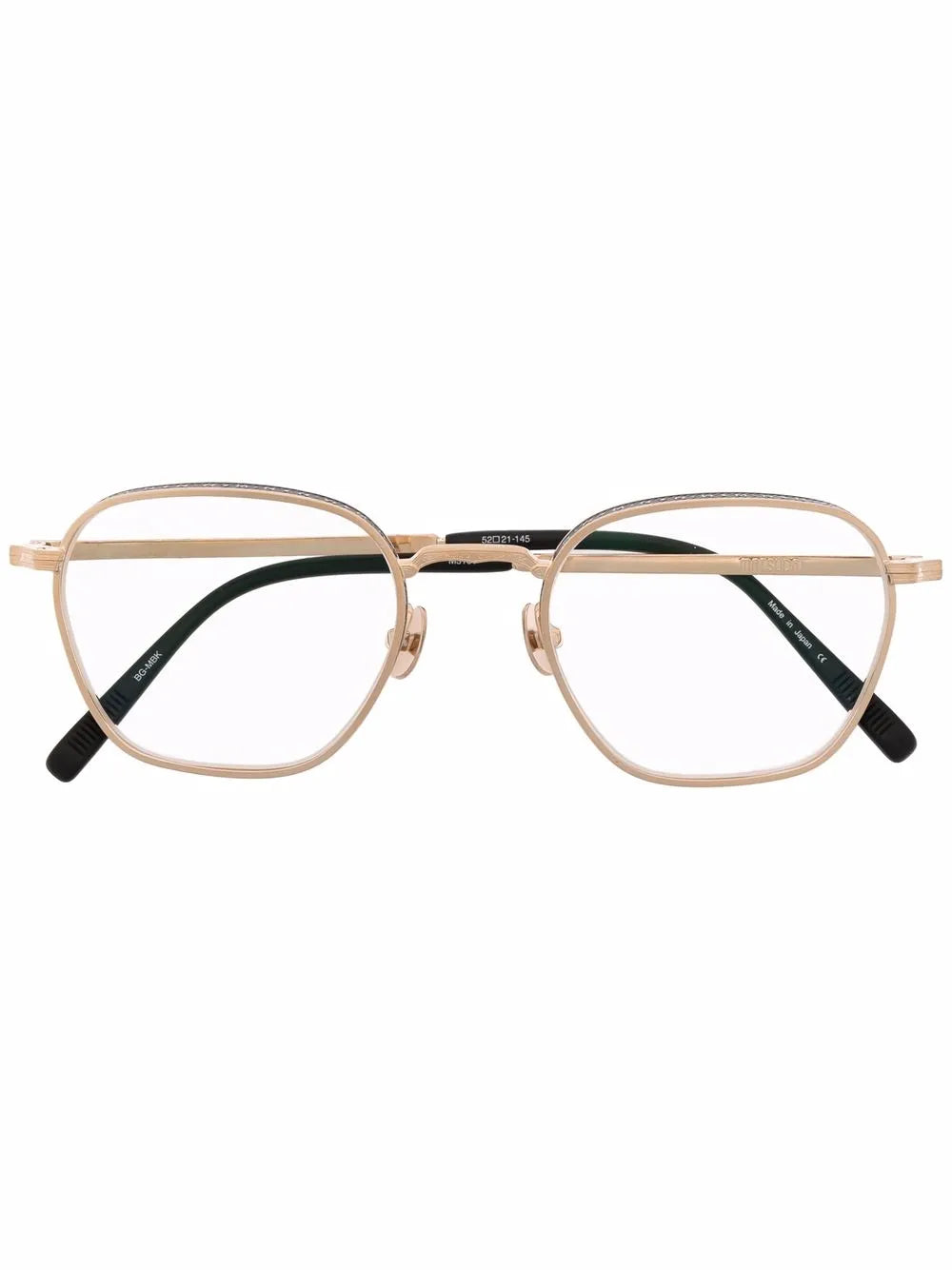 Matsuda embossed round frame glasses