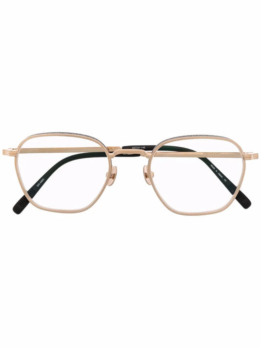 Matsuda embossed round frame glasses
