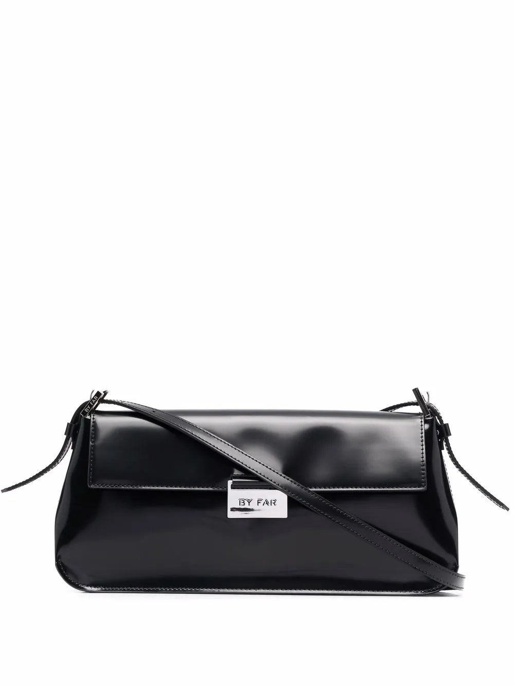 BY FAR Matilda semi patent leather shoulder bag