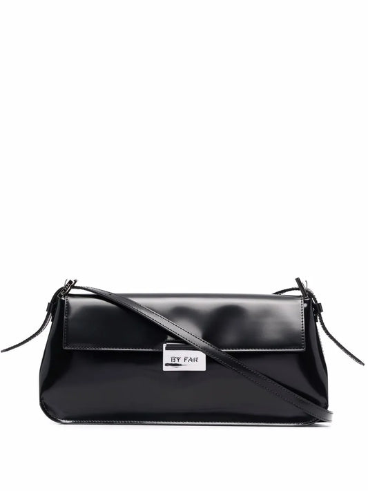 BY FAR Matilda semi patent leather shoulder bag