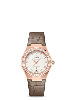 omega constellation co-axial master chronometer sedna? gold & diamond lady?s watch_2