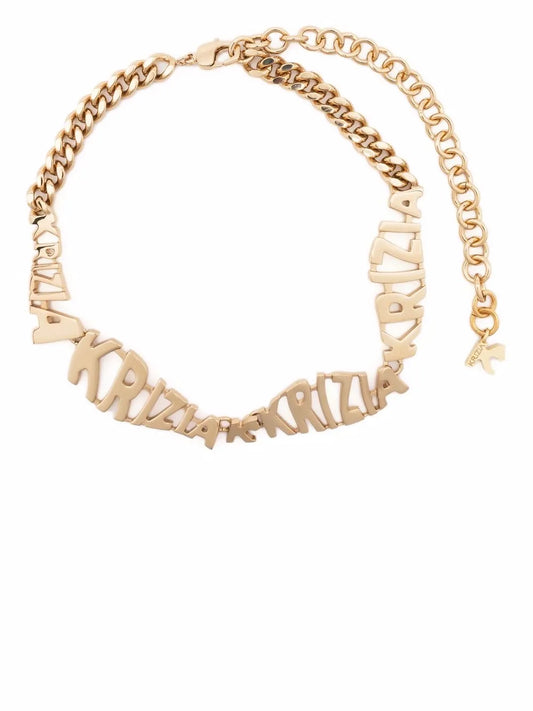 Krizia logo plaque choker