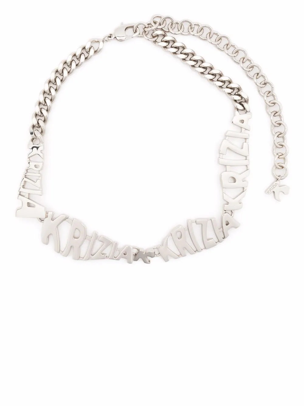 Krizia logo plaque necklace