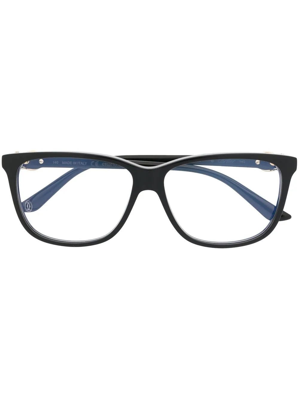 Cartier Eyewear engraved logo square frame glasses