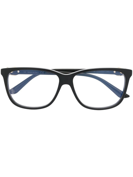 Cartier Eyewear engraved logo square frame glasses