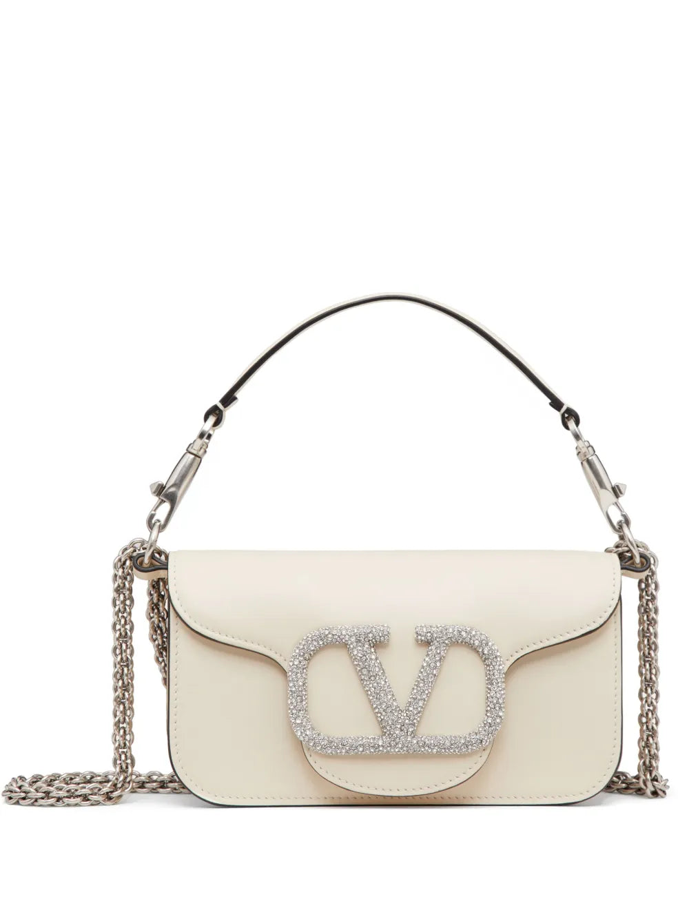 Valentino Garavani small Locò crystal embellished shoulder bag