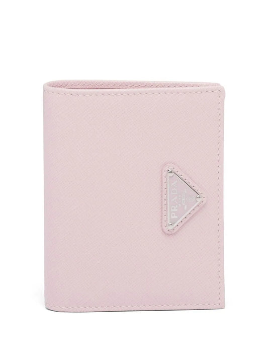 Prada triangle logo Saffiano wallet
