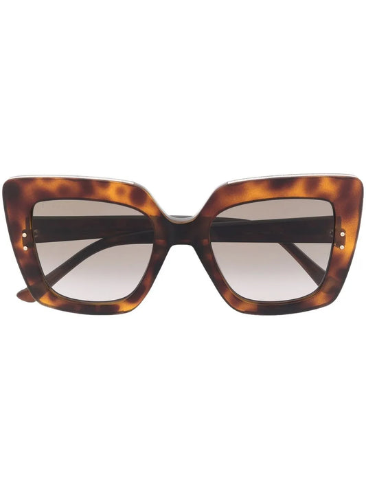 Jimmy Choo Eyewear tortoiseshell effect tinted sunglasses