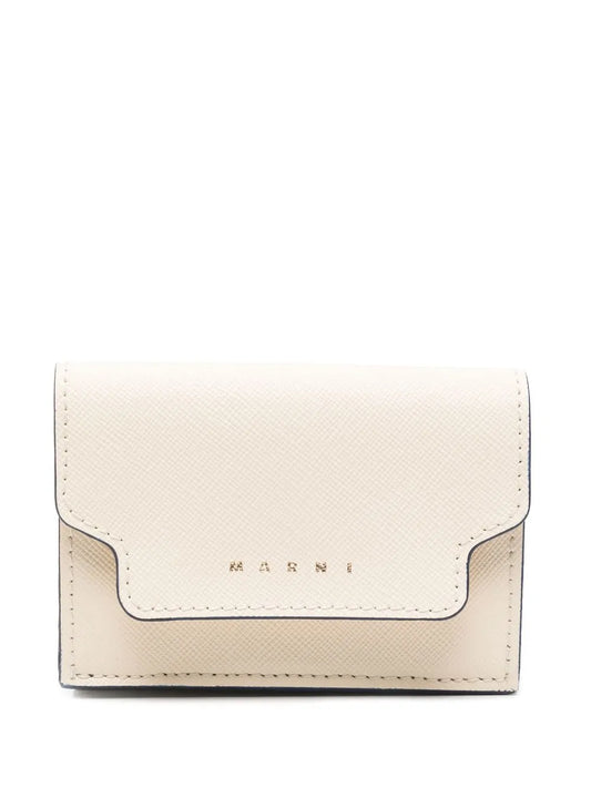 Marni tri fold leather wallet