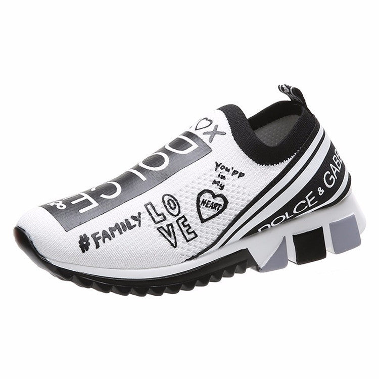 Letter K,nit Socks Shoes Plus Size Women