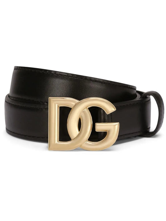 Dolce & Gabbana DG logo leather belt