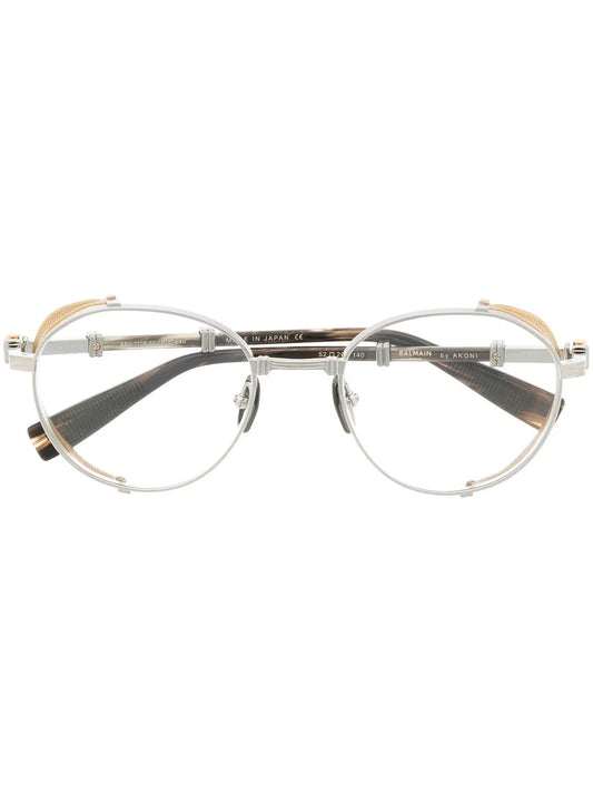 Balmain Eyewear Brigade round frame optical glasses