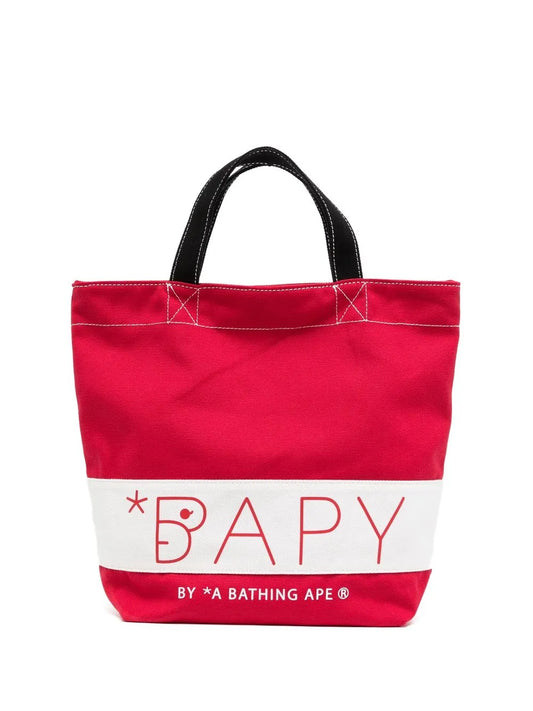 BAPY BY *A BATHING APE® logo print beach bag