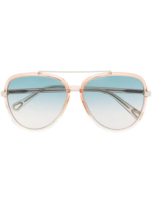 Chloé Eyewear pilot frame tinted sunglasses