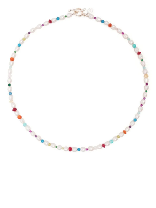 DOWER AND HALL Carnival beaded pearl necklace