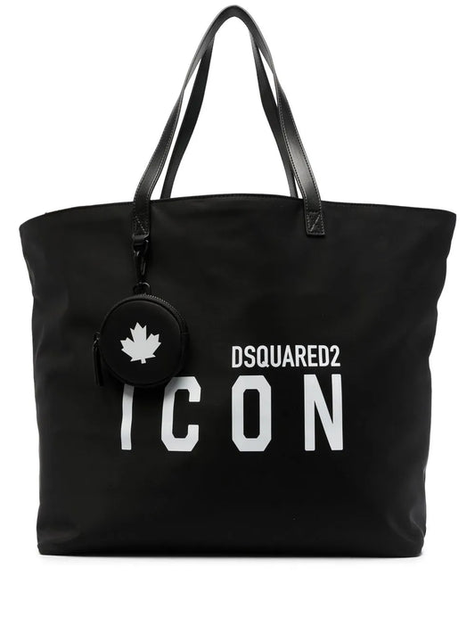 DSQUARED2 logo print tote bag