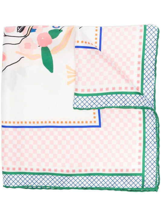 Gunia Project graphic print silk headscarf