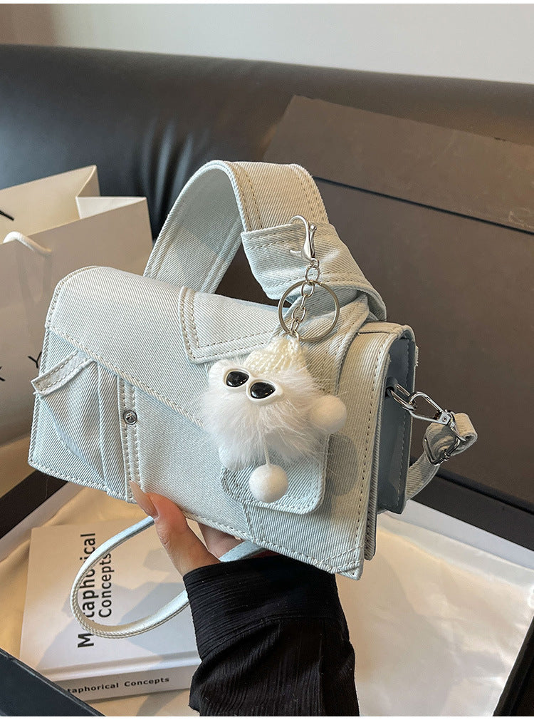 Western Style Denim Small Handbag – Fashion Women’s Shoulder Messenger Bag