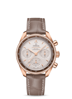 omega speedmaster co-axial master chronometer chronograph 18k sedna? gold & diamonds lady's watch